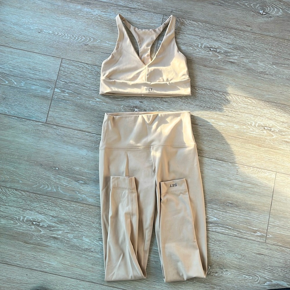 Set Active cream yellow luxform bra